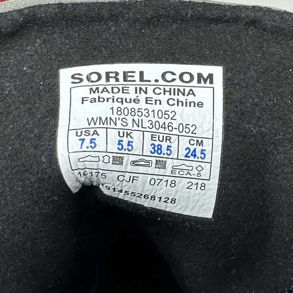 Sorel Lexie Leather Distressed Wedge Waterproof Boots Size 7.5 Grey Olive Green - Picture 12 of 15